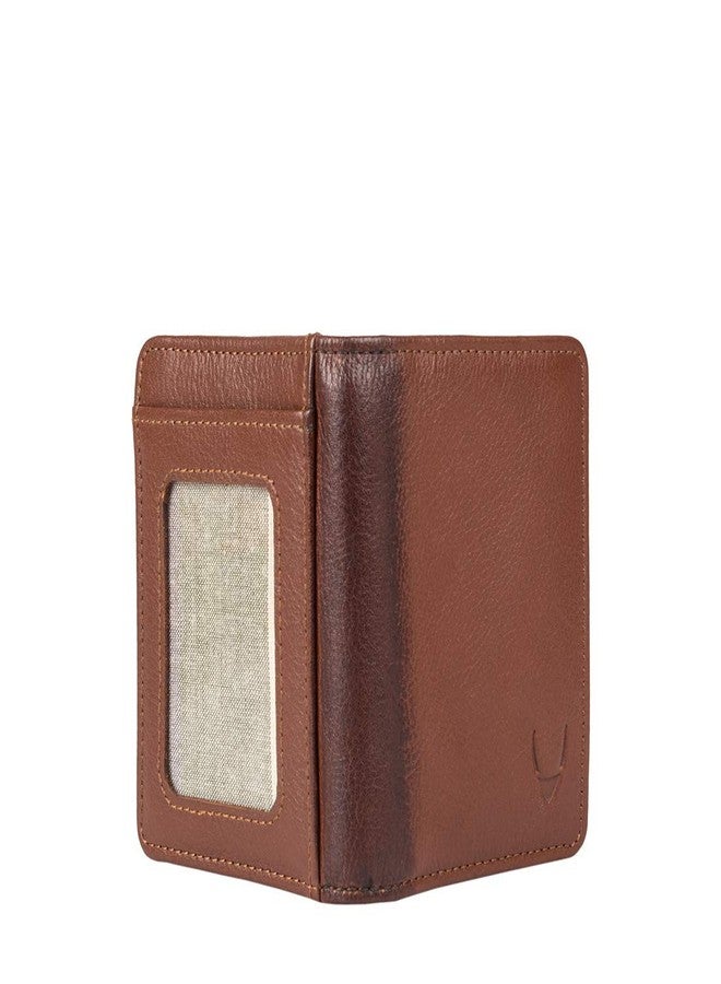 هاي ديزاين حافظة بطاقات رجالية من الجلد البني الفاتح من هايدساين، مناسبة لفصلي الخريف والشتاء (8903439781453) - Image 4